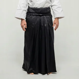 Hakama Training FUJIMAE czarna [Rozmiar:: 26 / 175 cm] - Kimona, stroje i obuwie - miniaturka - grafika 1