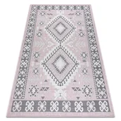 Dywany - Dywan SZNURKOWY SIZAL SION Aztecki 3007 płaskie tkanie róż / ecru różowy 160x220 cm - miniaturka - grafika 1