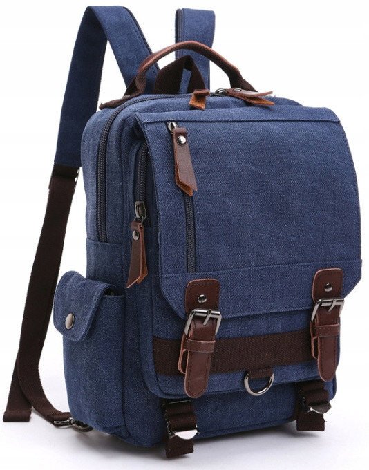 Plecak Szkolny Na Uczelnię Podróżny Turystyczny Elegancki Vintage 2w1