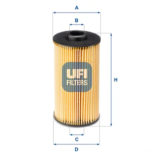 Filtr oleju UFI Filtry 25.038.00 - Filtry oleju - miniaturka - grafika 1