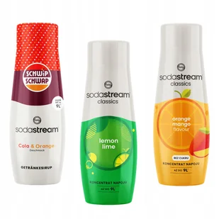 Zestaw 3 koncentratów Sodastream Schwip Schwap + LemonLime + Orange Mango - Syropy i koncentraty owocowe - miniaturka - grafika 1