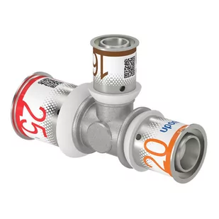 Uponor S-Press PLUS trójnik redukcyjny 25-16-20 - Łączniki, trójniki, kształtki - miniaturka - grafika 1
