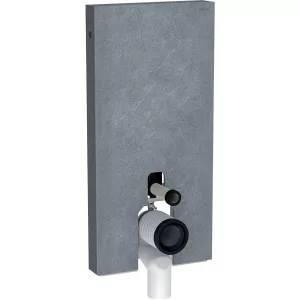 Geberit 131.003.00.5 Modu$315 sanitarny Monolith do WC stoj$316cego H101 imitacja betonu boki czarne - Przyciski spłukujące - miniaturka - grafika 1