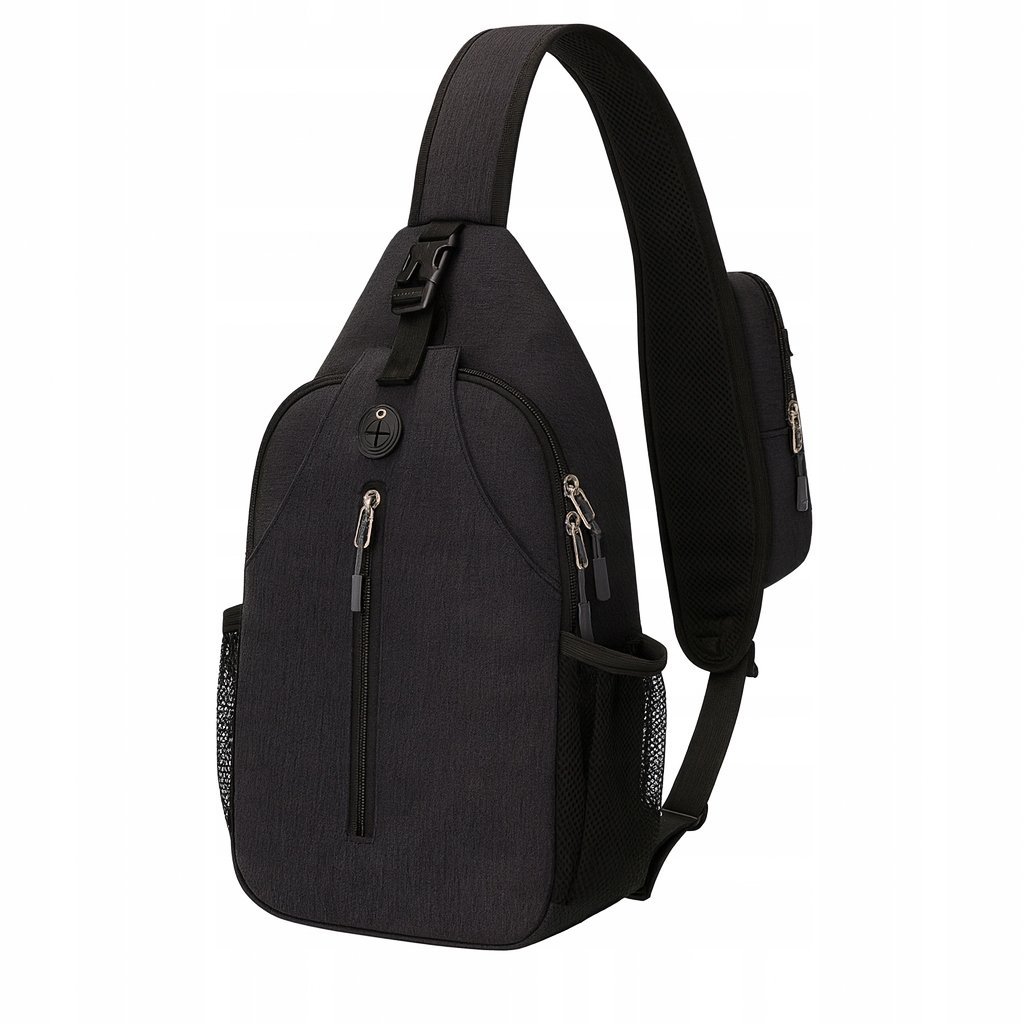 TORBA TOREBKA NA RAMIĘ CZARNA MĘSKA DAMSKA SASZETKA NERKA PODRÓŻNA MIEJSKA