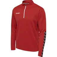 Bluzy męskie - Hummel bluza sportowa na trening hml Authentic Half Zip Sweatshirt r. XL - miniaturka - grafika 1