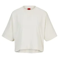 Koszulki i topy damskie - HUGO T-shirt damski, Open White110, L - miniaturka - grafika 1