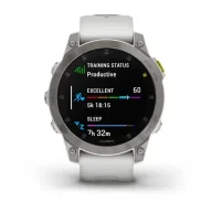 Smartwatch - Garmin Garmin Epix 2 Sapphire Tytanowy Biały - miniaturka - grafika 1
