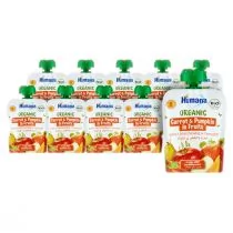 Humana 100% Organic Mus dynia z marchewką w owocach po 8. miesiącu Zestaw 10 x 90 g Bio - Desery dla dzieci - miniaturka - grafika 1
