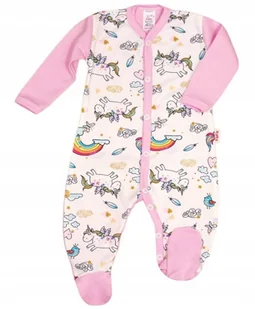 PAJAC pajacyk DRUK CYFROWY JEDNOROŻCE 56 KLEKLE - Pajacyki dla niemowląt - miniaturka - grafika 1