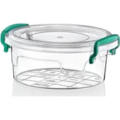Pojemniki kuchenne - Pojemnik plastikowy 300ml OKRĄGŁY MULTI BOX z pokrywką - miniaturka - grafika 1