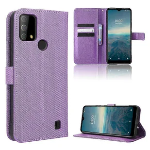 Kompatybilny z etui Vodafone Smart V22, pokrowiec na portfel Odłączony uchwyt na kartę Magnetyczny futerał na klapkę dla Vodafone Smart V22 Fioletowy - Portfele - miniaturka - grafika 1