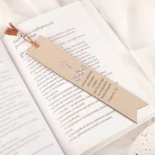 Zakładki indeksujące - Skórzana ZAKŁADKA Do Biblii Z Cytatem Religijnym - miniaturka - grafika 1