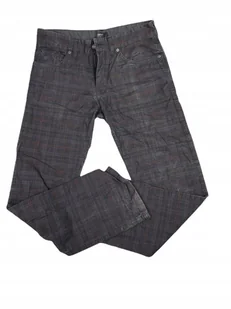 Spodnie materiałowe męskie w kratkę ESPRIT 30x32 - Spodnie męskie - miniaturka - grafika 1