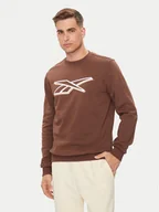 Bluzy męskie - Reebok Bluza Vector Logo 100202412 Brązowy Regular Fit - miniaturka - grafika 1