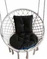 Poduszki ogrodowe - Poduszka CZARNA fotel BOCIANIE GNIAZDO dom ogród - miniaturka - grafika 1