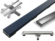 Odpływy liniowe - Mexen Flat 360° MGB odpływ liniowy obrotowy 50 cm czarne szkło - 1026050-40 - miniaturka - grafika 1