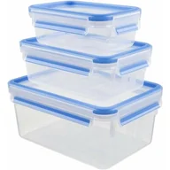 Pojemniki kuchenne - Tefal Zestaw pojemników Prostokątne Masterseal 0.55L/1L/2.3L - miniaturka - grafika 1