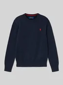 Swetry dla chłopców - Sweter o kroju regular fit z czystej bawełny - miniaturka - grafika 1