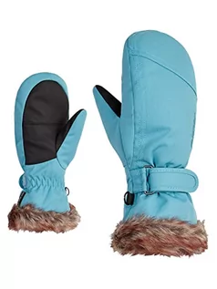 Rękawiczki - Ziener Dziewczęce rękawiczki narciarskie LED/sporty zimowe | ciepłe, oddychające, niebieskie nile stru, 6 - grafika 1