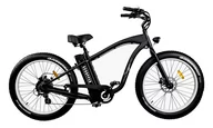 Rowery elektryczne - Rower elektryczny SCOOPPER C - czarna rama / białe obręcze - miniaturka - grafika 1