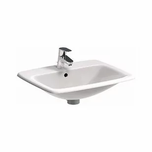 Umywalka wpuszczana Geberit Selnova 55 cm 501.466.00.7 - Postumenty i półpostumenty do umywalek - miniaturka - grafika 1