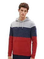 Bluzy męskie - TOM TAILOR Bluza męska, 14302 - Velvet Red, M - miniaturka - grafika 1