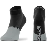 Skarpetki kolarskie - Skarpetki rowerowe KROSS Active Man Low ( S) Czarno-szary - miniaturka - grafika 1