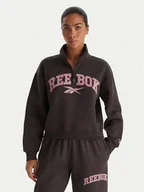 Bluzy damskie - Reebok Bluza Tatty RK25167CCW Czarny Regular Fit - miniaturka - grafika 1