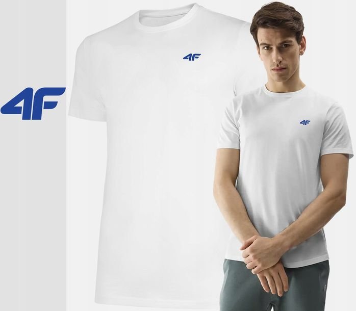 Koszulka Męska 4f T-shirt Bawełniany Podkoszulek Sportowy Co Dzień 1887 4xl