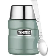 Termosy - Thermos Termos na jedzenie 470 ml z łyżką miętowy Duck Egg 173028 - miniaturka - grafika 1