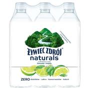 Woda - Żywiec Zdrój Naturals Napój niegazowany z delikatną nutą limonki i mięty 6 x 500 ml - miniaturka - grafika 1