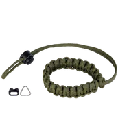 Torby fotograficzne i futerały - Genesis Gear Pasek nadgarstkowy paracord zielony - miniaturka - grafika 1