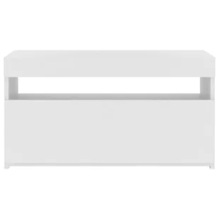 Lumarko Szafka pod TV z oświetleniem LED, biała, 75x35x40 cm - Szafki RTV - miniaturka - grafika 6