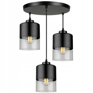Lampa Wisząca Sufitowa Żyrandol Plafon Led szklana - Lampy sufitowe - miniaturka - grafika 1