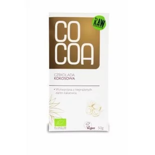 Cocoa CZEKOLADA KOKOSOWA BIO 50 g - Zdrowa żywność - miniaturka - grafika 1