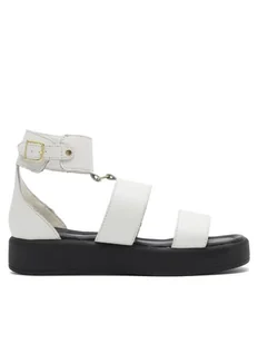 Sergio Bardi Sandały ARC-B1036-01SB Biały - Sandały damskie - miniaturka - grafika 1