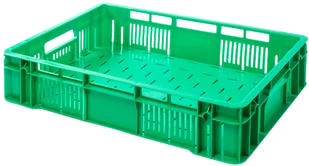 Skrzynka plastikowa na owoce i warzywa G-130 600x400x130 - Pojemniki i kosze gastronomiczne - miniaturka - grafika 1