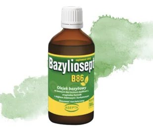 ASEPTA Bazyliosept B86- oliwa z oliwek z olejkiem bazyliowym, imbirowym, kurkumowym 30ml - Suplementy naturalne - miniaturka - grafika 1