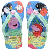 Buty dla dziewczynek - Havaianas Baby Peppa Pig, Lavender Blue, UK child 6 - miniaturka - grafika 1
