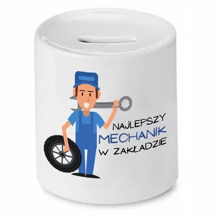 SKARBONKA DLA MECHANIKA NAJLEPSZY MECHANIK PREZENT z Nadrukiem ze Zdjęciem - Skarbonki SKARBONKA DLA MECHANIKA NAJLEPSZY MECHANIK PREZENT z Nadrukiem ze Zdjęciem - Skarbonki - miniaturka - grafika 1