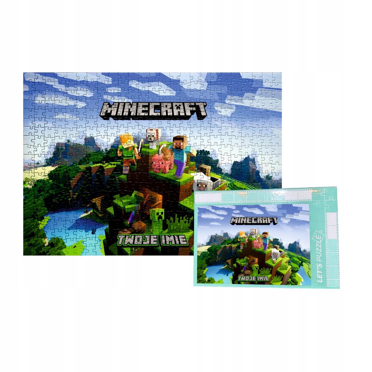 Personalizowane Puzzle Minecraft 500 el. - różne wzory