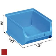 Skrzynki i torby narzędziowe - Allit pojemnik ProfiPlus nr 2B, czerwony szeroki 137x160x82mm (456241) - miniaturka - grafika 1
