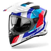 Kaski motocyklowe - Kask Adventure Airoh Bandit Złamany Biały GlossL - miniaturka - grafika 1