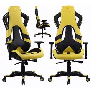 KRAKEN Fotel KRAKEN Żółty 5907564504126 - Fotele gamingowe - miniaturka - grafika 1