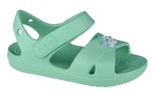 Sandały damskie - Crocs Classic Cross-Strap Charm Sandal 206947-3U3, dla dzieci, sandały, Zielony - miniaturka - grafika 1