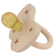Smoczki uspokajające - Hevea Smoczek okrągły kauczukowy Korony Sandy Nude 3-36 msc - miniaturka - grafika 1
