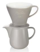 MELITTA Melitta zestaw Porcelanowy Drip 1X4 + dzbanek 0,6l Szary