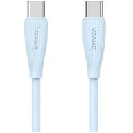 Kable USB - Kabel USB-C - USB-C USAMS Green Series SJ716 60W 1 m Niebieski - miniaturka - grafika 1