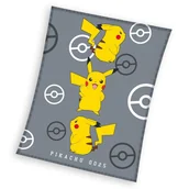 Koce i narzuty dla dzieci - Koc Pokemon Pikachu 130x160 cm - miniaturka - grafika 1