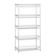 Szafy i regały magazynowe - Regał druciany z półkami/koszami, 1800x900x450 mm, 5 półek - miniaturka - grafika 1